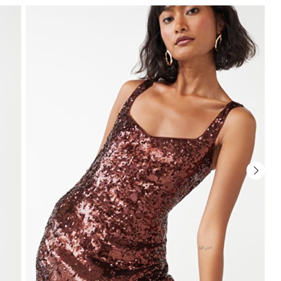 Strappy Sequin Midi Dress - Picture 2 of 3